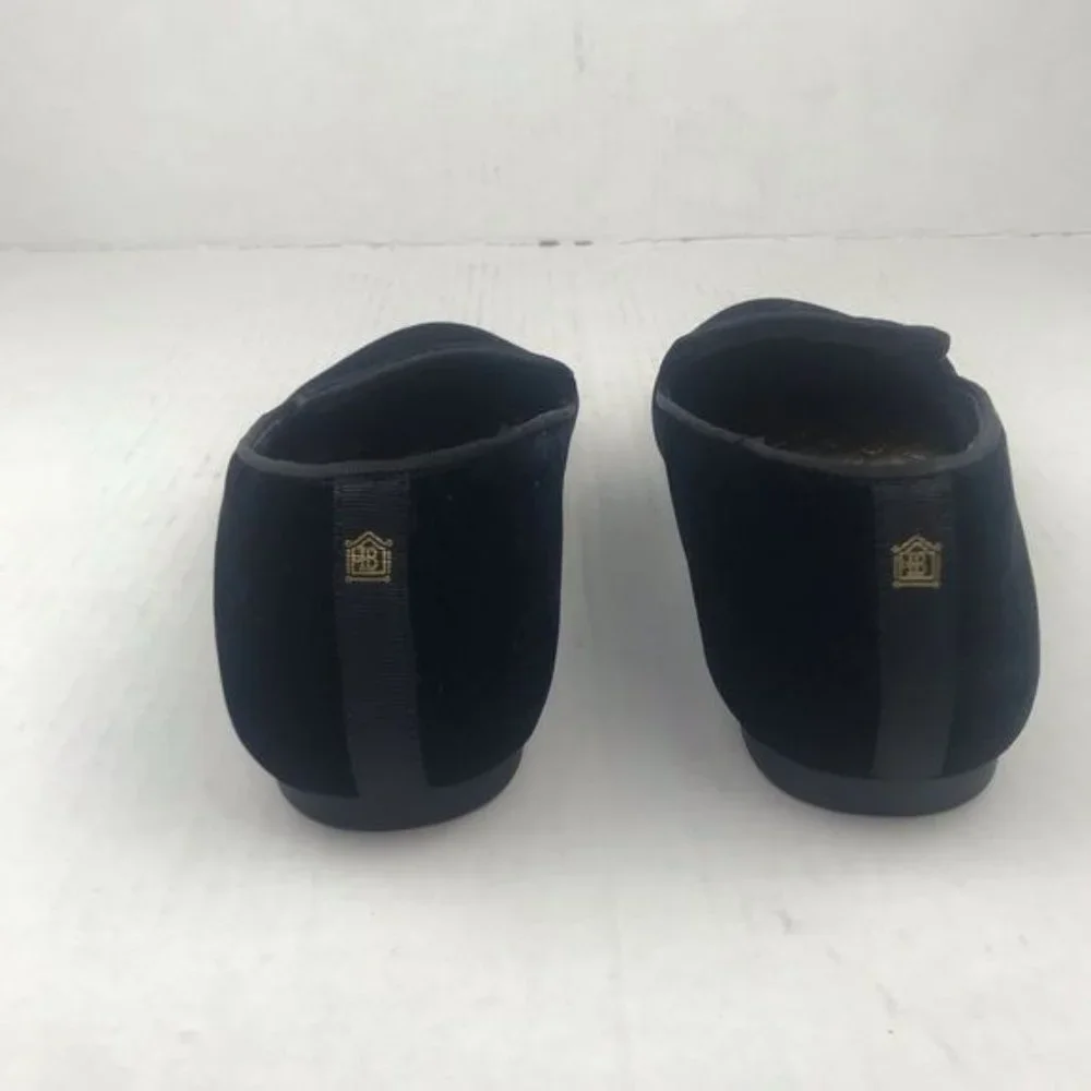 Birdies Black Velvet The Starling Flats Slip Ons